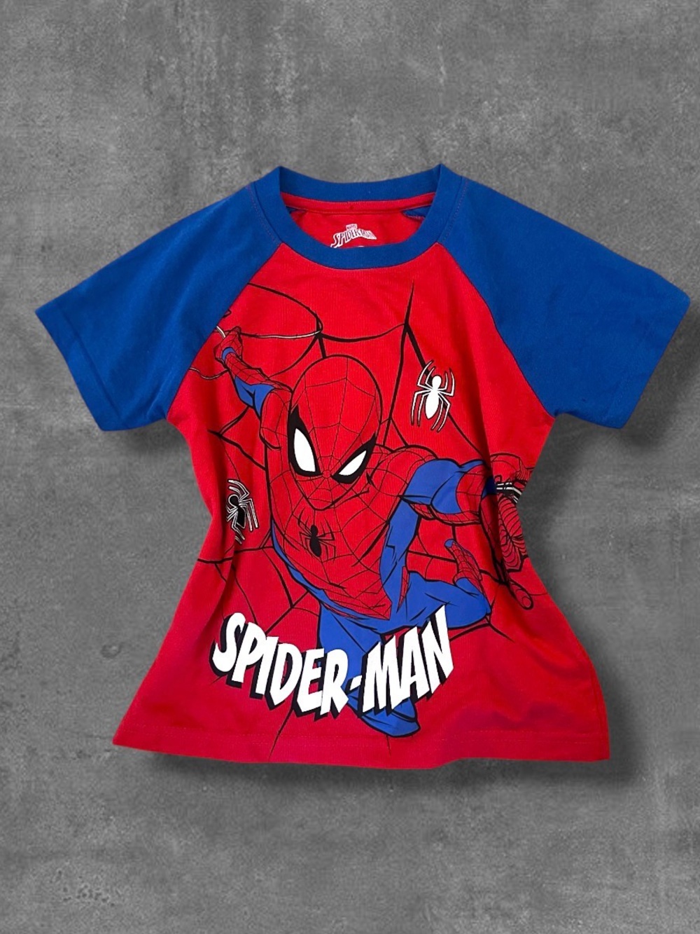 Spider-Man Red & Blue Raglan Women’s Graphic Tee